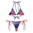 Belize Flag Gradient String Bikini