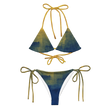 Barbados Flag Gradient String Bikini