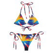 Bonaire Flag Themed String Bikini