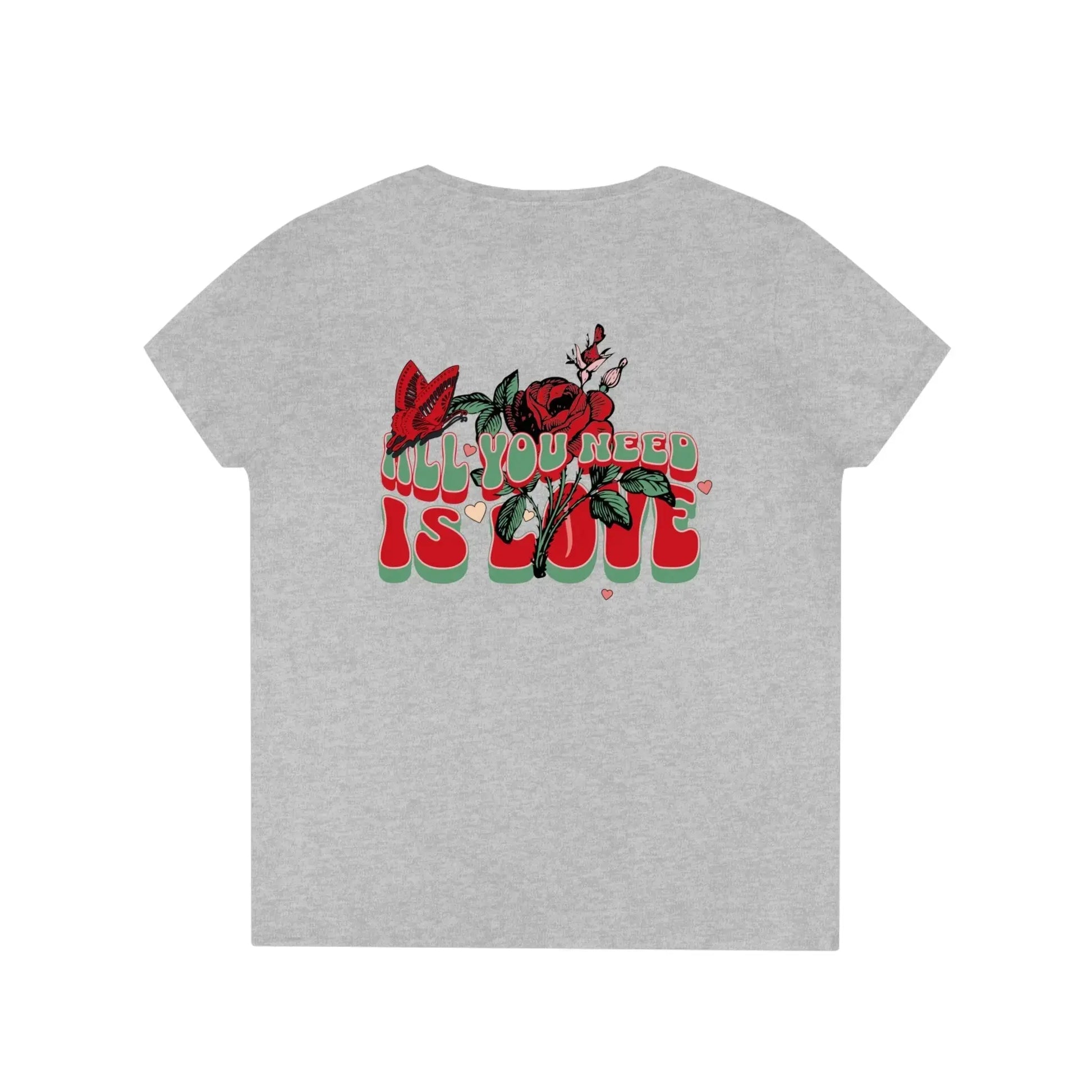 All you need Is Love Ladies' V - Neck T - Shirt - Islands Breed Culture