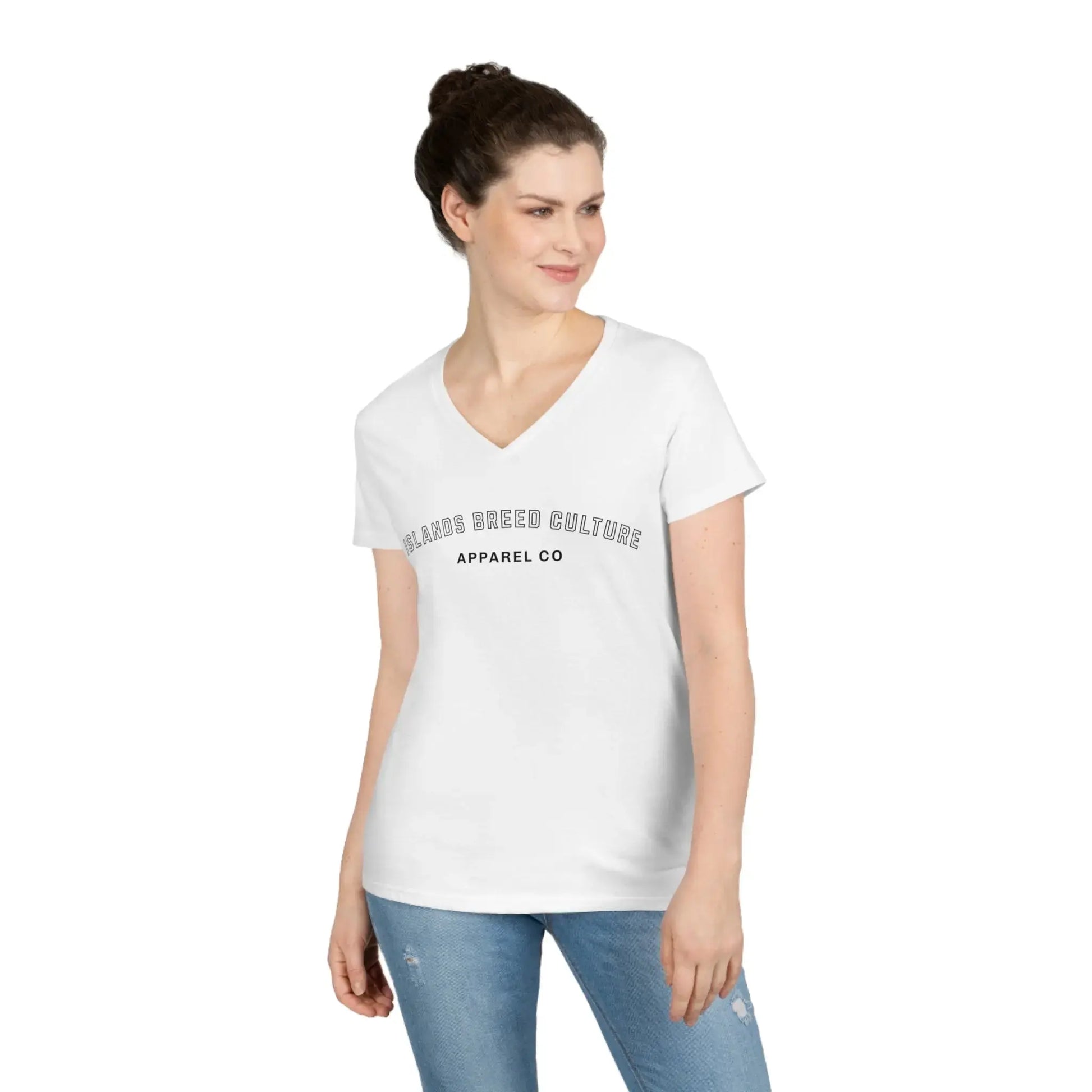 All you need Is Love Ladies' V - Neck T - Shirt - Islands Breed Culture