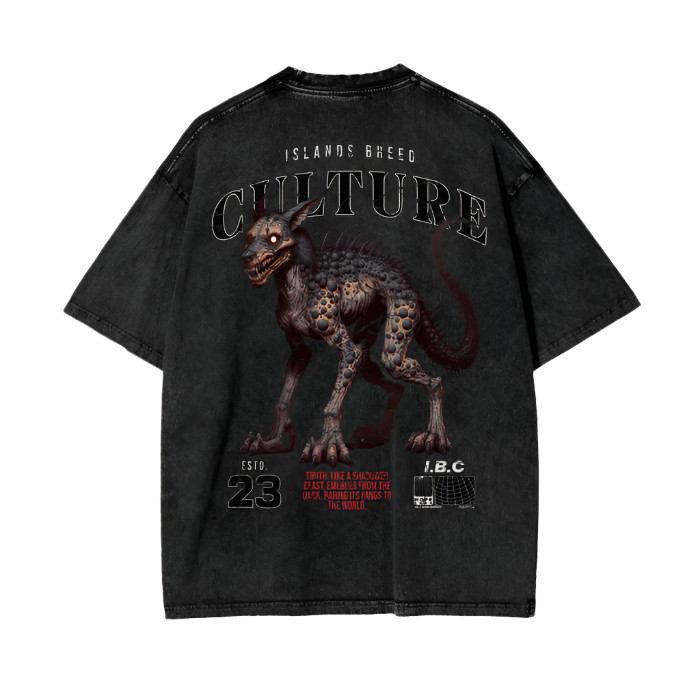 IBC Chupacabra Acid Wash Oversize T-Shirt