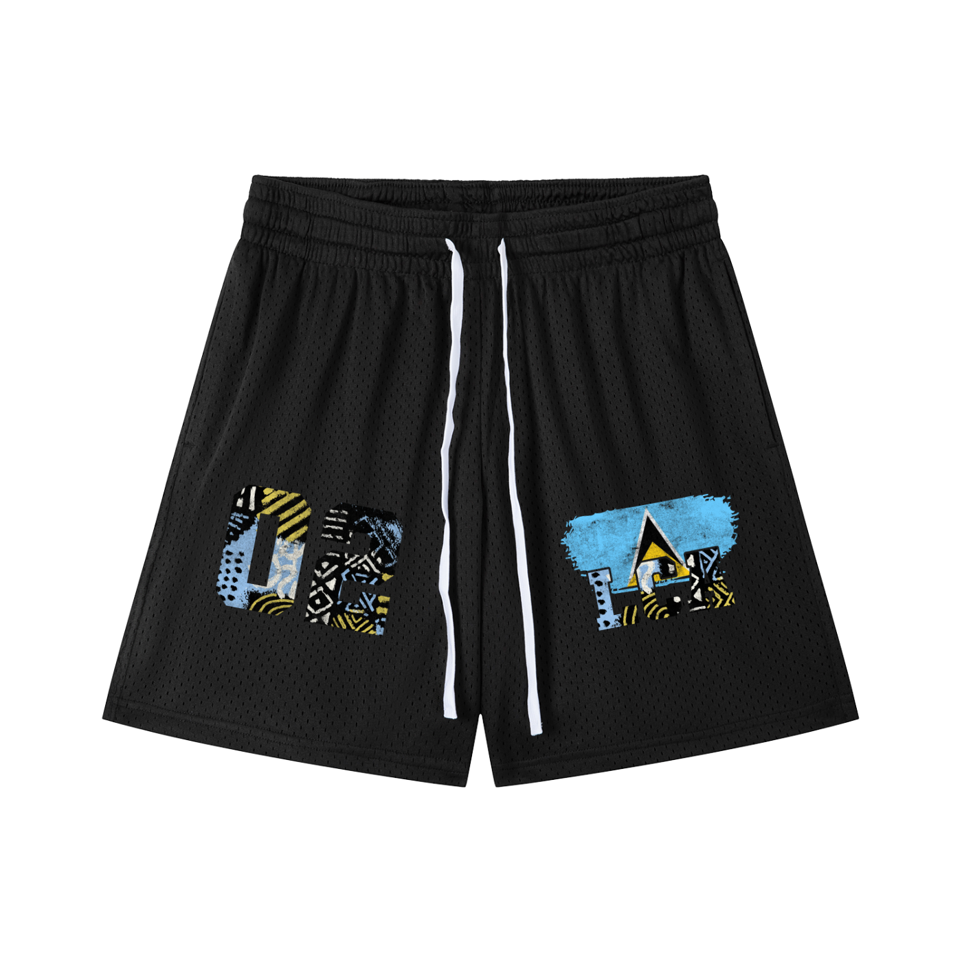 St. Lucia Drawstring Mesh Shorts - Islands Breed Culture