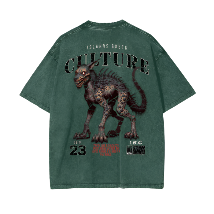 IBC Chupacabra Acid Wash Oversize T-Shirt