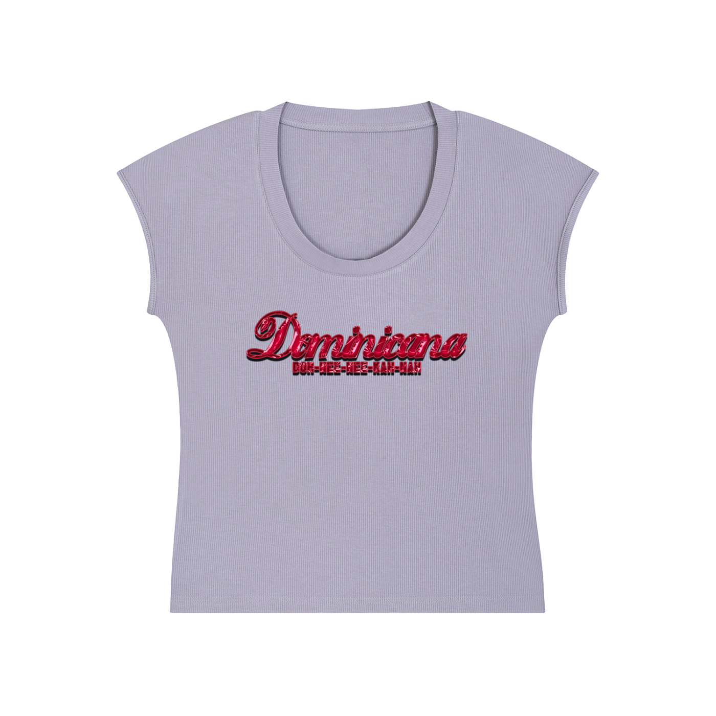 Islands Breed Culture Top,Dominicana Bodycon T-Shirt,Dominican Inspired Fashion,Caribbean Streetwear Clothing,Women’s Cropped Sleeveless Shi,Cotton Viscose Blend Tee,Slim Fit Bodycon Top,Women’s Cultural Fashion,Essential Streetwear Top