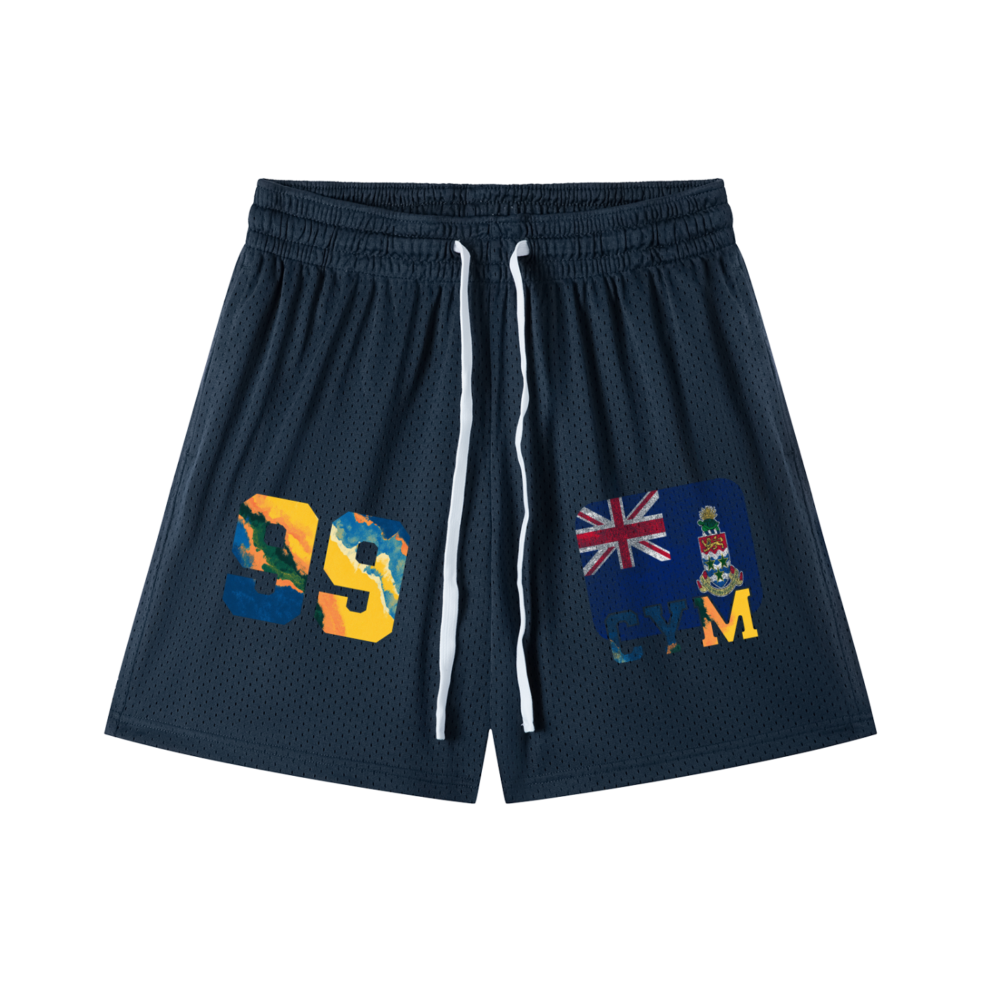 Cayman Islands Drawstring Mesh Shorts - Islands Breed Culture