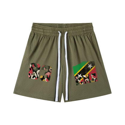 St. Kitts & Nevis Drawstring Mesh Shorts
