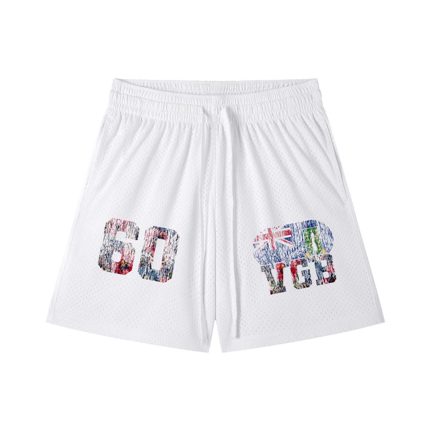 British Virgin Islands Drawstring Mesh Shorts - Islands Breed Culture