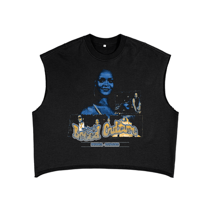 Islands Breed Culture Tank Top,RiRi Boxy Tank,Streetwear Sleeveless Top,Unisex Cotton Blend Tank,Caribbean Streetwear Clothing,Regular Fit Tank Top,Oversized Streetwear Look,Summer Streetwear Tank,Black Grey Tank Top,Urban Casual Sleeveless Shirt