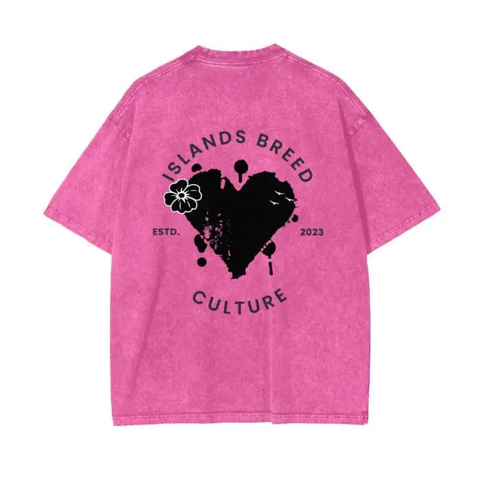 IBC Afro Queen | Streetwear Unisex Oversized Snow Wash T - Shirt - Islands Breed Culture