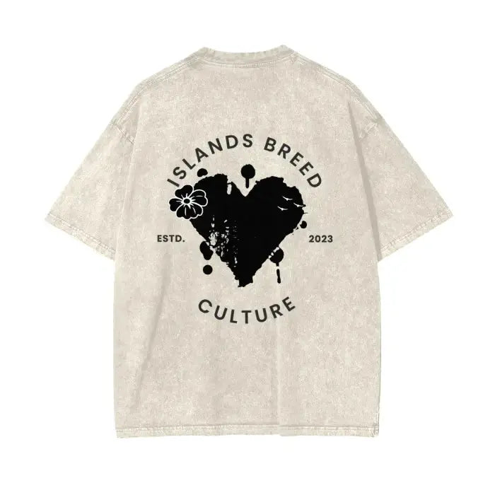 IBC Afro Queen | Streetwear Unisex Oversized Snow Wash T - Shirt - Islands Breed Culture