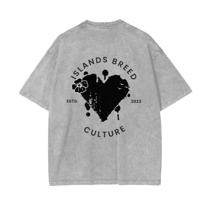 IBC Afro Queen | Streetwear Unisex Oversized Snow Wash T - Shirt - Islands Breed Culture