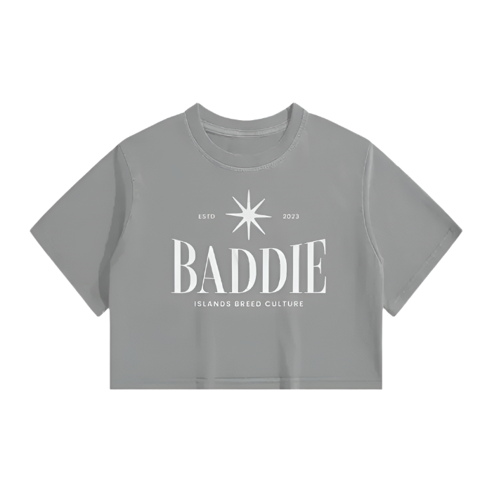 IBC Baddie Washed Crop Top - Islands Breed Culture