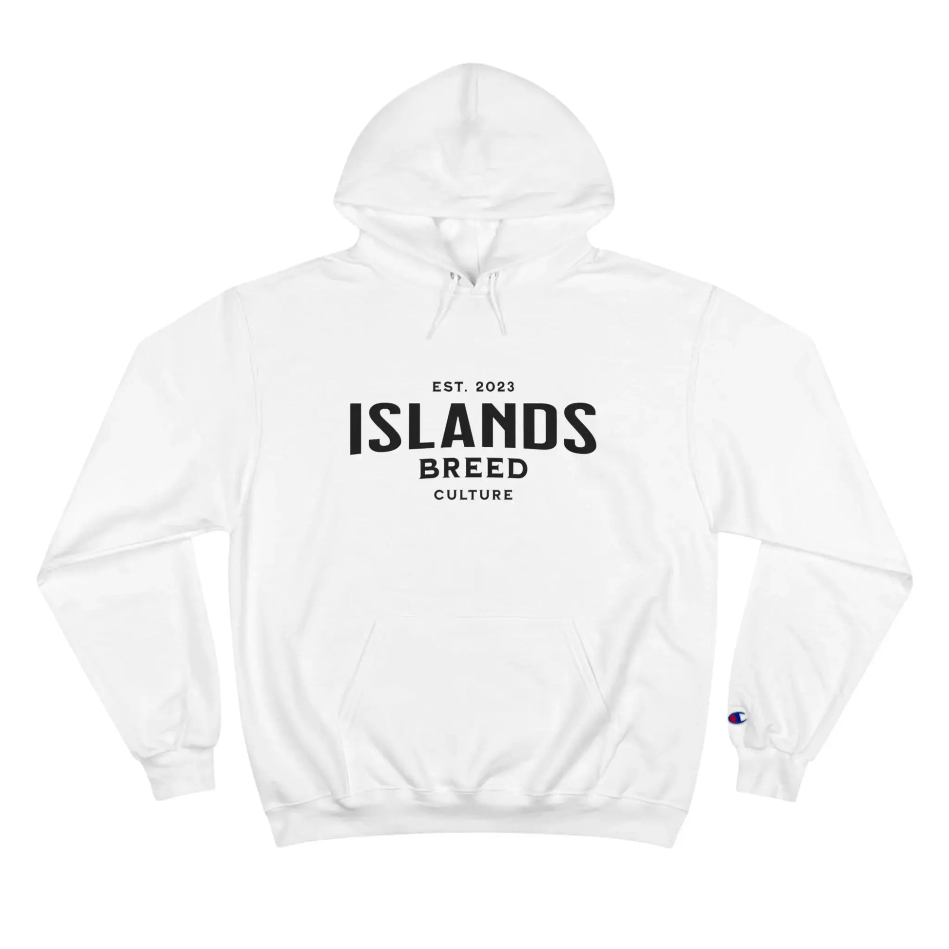 IBC Carnival [Red & Blue] (Black Font) Champion Hoodie - Islands Breed Culture