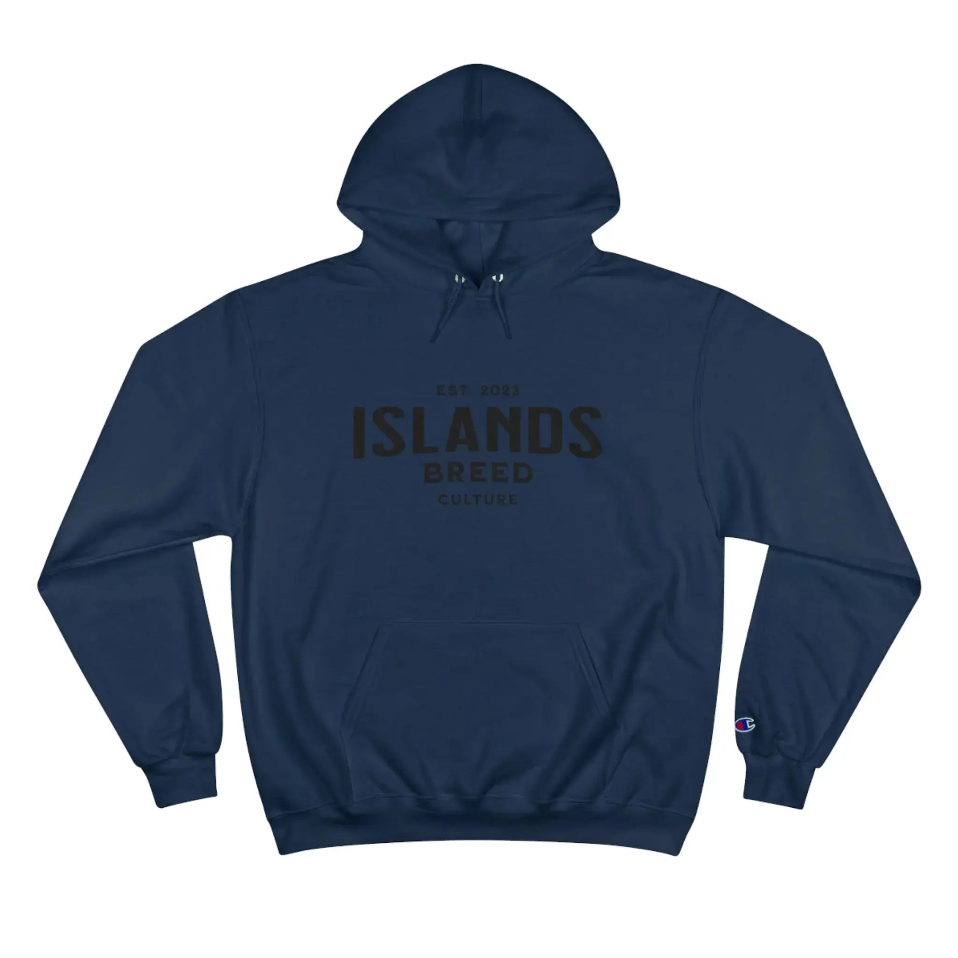 IBC Carnival [Red & Blue] (Black Font) Champion Hoodie - Islands Breed Culture