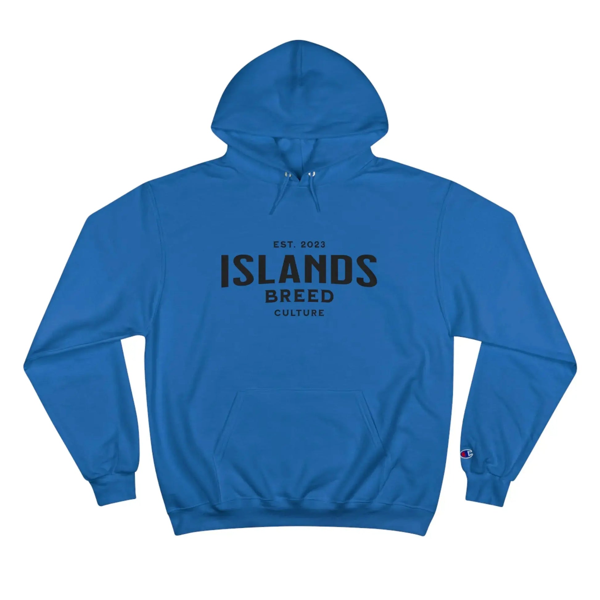 IBC Carnival [Red & Blue] (Black Font) Champion Hoodie - Islands Breed Culture