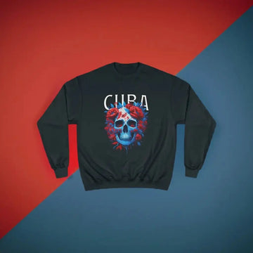 IBC Cuba Floral Skull Champion Sweatshirt