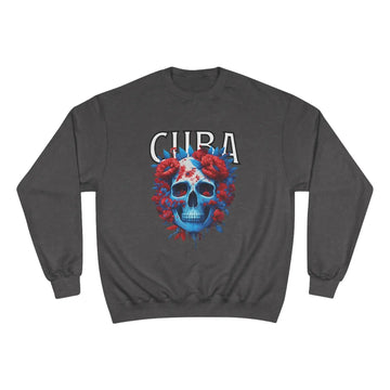 IBC Cuba Floral Skull Champion Sweatshirt