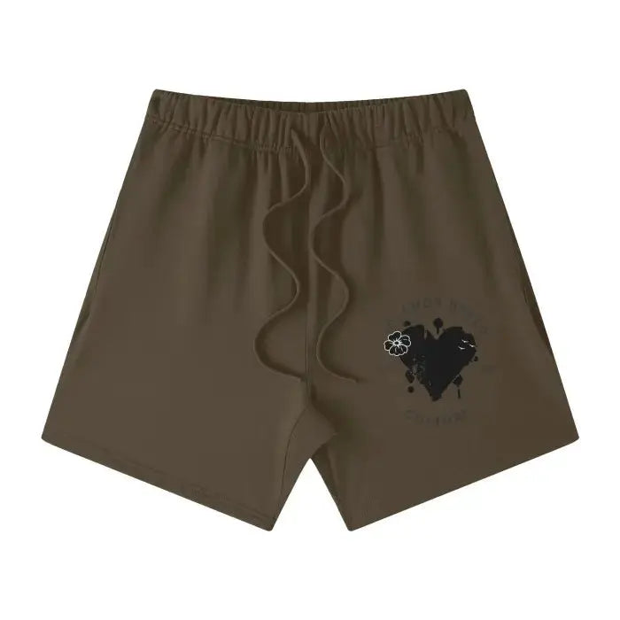 IBC Hearts | Earth Tone Loose Fit FOG 100% Cotton Shorts - Islands Breed Culture