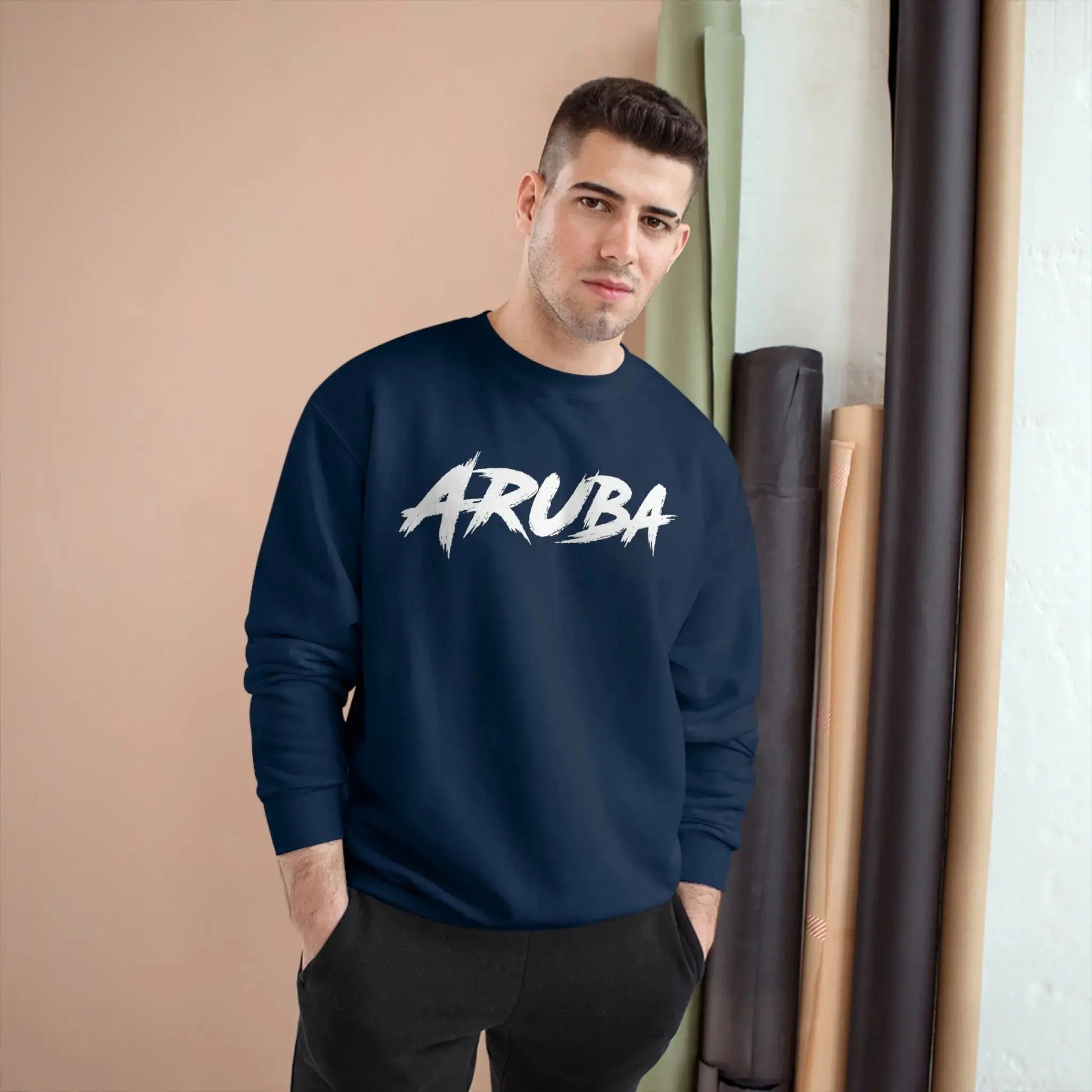 IBC Maiden from Aruba Champion Sweatshirt (White Font) - Islands Breed Culture