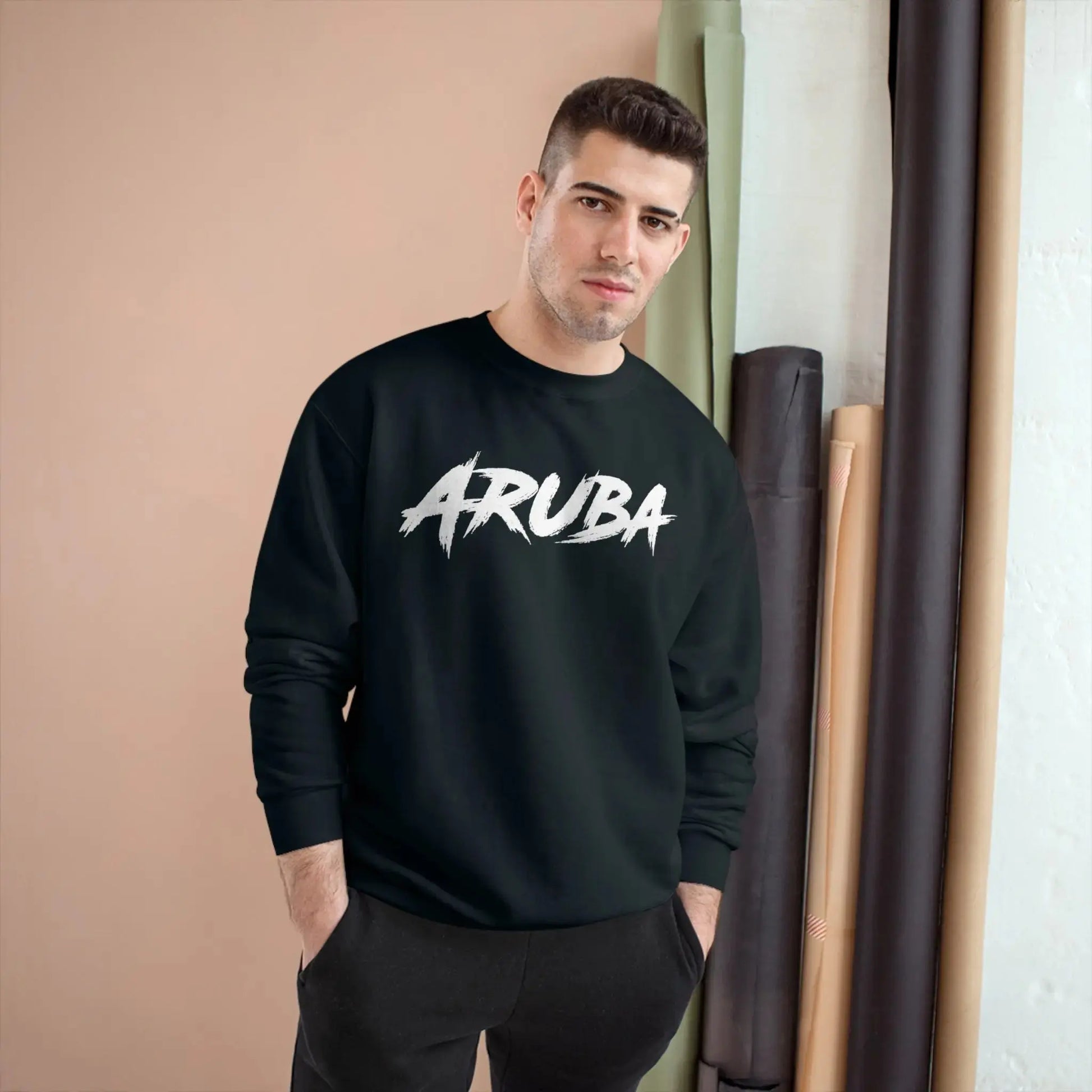 IBC Maiden from Aruba Champion Sweatshirt (White Font) - Islands Breed Culture