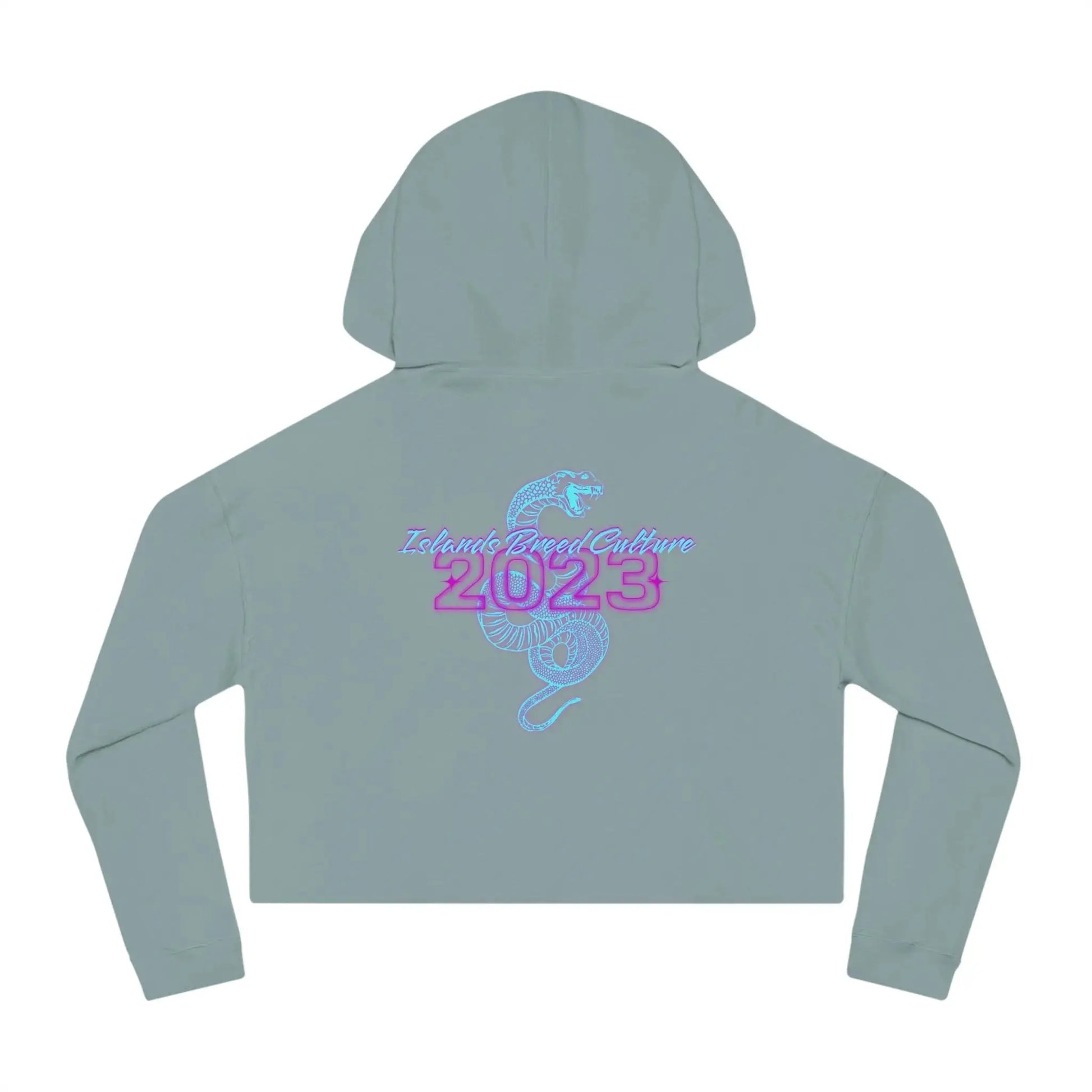 IBC Neon Snake Women's Cropped Hoodie - Islands Breed Culture