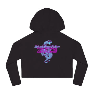 IBC Neon Snake Women's Cropped Hoodie - Islands Breed Culture